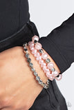 Shoreside Soiree - Pink Bracelet - Paparazzi Accessories Bracelet Bedazzle Me Pretty Mobile Fashion Boutique