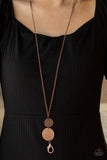 Shoulder To Shoulder - Copper Lanyard - Paparazzi Accessories Lanyard Bedazzle Me Pretty Mobile Fashion Boutique