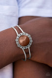 Shout It Out Loud - Brown Bracelet - Paparazzi Accessories Bracelet Bedazzle Me Pretty Mobile Fashion Boutique