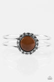 Shout It Out Loud - Brown Bracelet - Paparazzi Accessories Bracelet Bedazzle Me Pretty Mobile Fashion Boutique