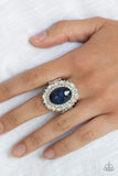 Show Glam - Blue Ring - Paparazzi Accessories Ring Bedazzle Me Pretty Mobile Fashion Boutique