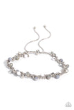 Show-Stopping Sass - Silver Bracelet - Paparazzi Accessories Bracelet Bedazzle Me Pretty Mobile Fashion Boutique