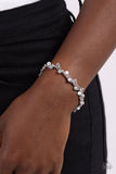 Show-Stopping Sass - Silver Bracelet - Paparazzi Accessories Bracelet Bedazzle Me Pretty Mobile Fashion Boutique