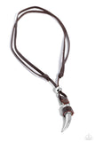 Show Your Claws - Brown Necklace - Paparazzi Accessories Necklace Bedazzle Me Pretty Mobile Fashion Boutique