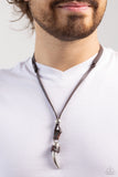 Show Your Claws - Brown Necklace - Paparazzi Accessories Necklace Bedazzle Me Pretty Mobile Fashion Boutique