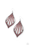 Showcase Sparkle - Red Earrings - Paparazzi Accessories Earrings Bedazzle Me Pretty Mobile Fashion Boutique