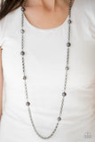 Showroom Shimmer - Black Necklace - Paparazzi Accessories Necklace Bedazzle Me Pretty Mobile Fashion Boutique