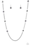 Showroom Shimmer - Black Necklace - Paparazzi Accessories Necklace Bedazzle Me Pretty Mobile Fashion Boutique