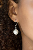 Showroom Shimmer - White Necklace - Paparazzi Accessories Necklace Bedazzle Me Pretty Mobile Fashion Boutique