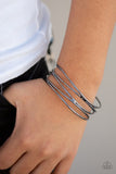 Showstopping Sheen - Black Bracelet - Paparazzi Accessories Bracelet Bedazzle Me Pretty Mobile Fashion Boutique