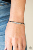 Showy Sparkle - Black Bracelet - Paparazzi Accessories Bracelet Bedazzle Me Pretty Mobile Fashion Boutique