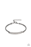 Showy Sparkle - Black Bracelet - Paparazzi Accessories Bracelet Bedazzle Me Pretty Mobile Fashion Boutique