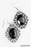 Sicily Sparkle -  Black Earrings - Paparazzi Accessories Earrings Bedazzle Me Pretty Mobile Fashion Boutique