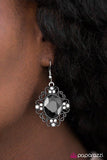 Sicily Sparkle -  Black Earrings - Paparazzi Accessories Earrings Bedazzle Me Pretty Mobile Fashion Boutique