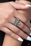 Sideline Shimmer - Green Ring - Paparazzi Accessories Ring Bedazzle Me Pretty Mobile Fashion Boutique