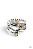 Sideline Shimmer - Orange Ring - Paparazzi Accessories Ring Bedazzle Me Pretty Mobile Fashion Boutique