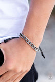 Sideline - Silver Tin Bracelet - Paparazzi Accessories Bracelet Bedazzle Me Pretty Mobile Fashion Boutique