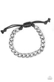 Sideline - Silver Tin Bracelet - Paparazzi Accessories Bracelet Bedazzle Me Pretty Mobile Fashion Boutique