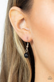 Sierra Sage - Black Necklace - Paparazzi Accessories Necklace Bedazzle Me Pretty Mobile Fashion Boutique