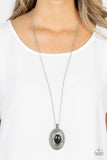 Sierra Sage - Black Necklace - Paparazzi Accessories Necklace Bedazzle Me Pretty Mobile Fashion Boutique