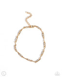 Simple Sass - Gold Anklet - Paparazzi Accessories Anklet Bedazzle Me Pretty Mobile Fashion Boutique