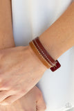 Simply Safari - Brown Bracelet - Paparazzi Accessories Bracelet Bedazzle Me Pretty Mobile Fashion Boutique