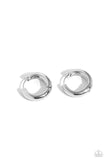 Simply Sinuous - Silver Earrings - Paparazzi Accessories Earrings Bedazzle Me Pretty Mobile Fashion Boutique