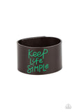 Simply Stunning - Green Bracelet - Paparazzi Accessories Bracelet Bedazzle Me Pretty Mobile Fashion Boutique