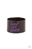 Simply Stunning - Purple Bracelet - Paparazzi Accessories Bracelet Bedazzle Me Pretty Mobile Fashion Boutique