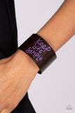 Simply Stunning - Purple Bracelet - Paparazzi Accessories Bracelet Bedazzle Me Pretty Mobile Fashion Boutique