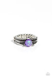 Sinuous Spotlight - Purple Ring - Paparazzi Accessories Ring Bedazzle Me Pretty Mobile Fashion Boutique