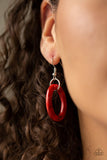 Sizzle Sizzle - Red Necklace - Paparazzi Accessories Necklace Bedazzle Me Pretty Mobile Fashion Boutique