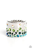 Sizzling Sultry - Green Ring - Paparazzi Accessories Ring Bedazzle Me Pretty Mobile Fashion Boutique
