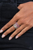 Sizzling Sultry - Pink Ring - Paparazzi Accessories Ring Bedazzle Me Pretty Mobile Fashion Boutique