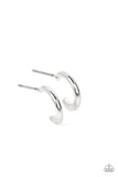 Skip the Small Talk - Silver Earrings - Paparazzi Accessories Earrings Bedazzle Me Pretty Mobile Fashion Boutique