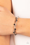 Slammin Sparkle - Black Bracelet - Paparazzi Accessories Bracelet Bedazzle Me Pretty Mobile Fashion Boutique
