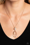Sleek Sophistication - Gold Necklace - Paparazzi Accessories Necklace Bedazzle Me Pretty Mobile Fashion Boutique