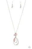 Sleek Sophistication - Orange Necklace - Paparazzi Accessories Necklace Bedazzle Me Pretty Mobile Fashion Boutique