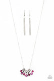 Slide Into Shimmer - Pink Necklace - Paparazzi Accessories Necklace Bedazzle Me Pretty Mobile Fashion Boutique