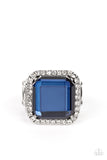 Slow Burn - Blue Ring - Paparazzi Accessories Ring Bedazzle Me Pretty Mobile Fashion Boutique