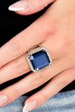 Slow Burn - Blue Ring - Paparazzi Accessories Ring Bedazzle Me Pretty Mobile Fashion Boutique