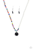 Smiling Showdown - Black Necklace - Paparazzi Accessories Necklace Bedazzle Me Pretty Mobile Fashion Boutique
