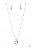 Smitten with Style - White Necklace - Paparazzi Accessories Necklace Bedazzle Me Pretty Mobile Fashion Boutique