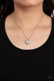 Smitten with Style - White Necklace - Paparazzi Accessories Necklace Bedazzle Me Pretty Mobile Fashion Boutique