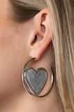 Smitten with You - Silver Earrings - Paparazzi Accessories Earrings Bedazzle Me Pretty Mobile Fashion Boutique