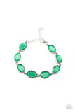 Smooth Move - Green Bracelet - Paparazzi Accessories Bracelet Bedazzle Me Pretty Mobile Fashion Boutique