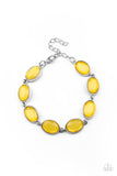 Smooth Move - Yellow Bracelet - Paparazzi Accessories Bracelet Bedazzle Me Pretty Mobile Fashion Boutique