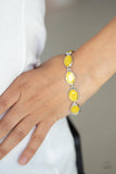 Smooth Move - Yellow Bracelet - Paparazzi Accessories Bracelet Bedazzle Me Pretty Mobile Fashion Boutique