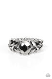 Smooth Smolder - Silver Ring - Paparazzi Accessories Ring Bedazzle Me Pretty Mobile Fashion Boutique