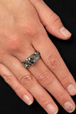 Smooth Smolder - Silver Ring - Paparazzi Accessories Ring Bedazzle Me Pretty Mobile Fashion Boutique